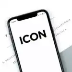 iCON logo on a mobile