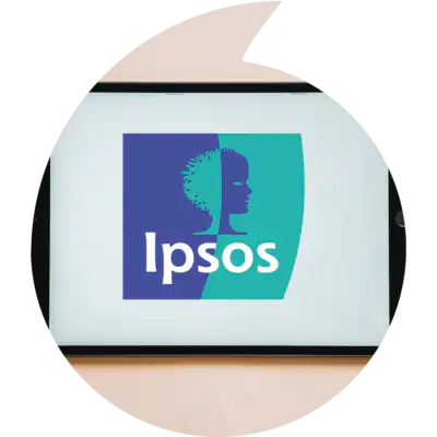 IPSOS logo on an ipad