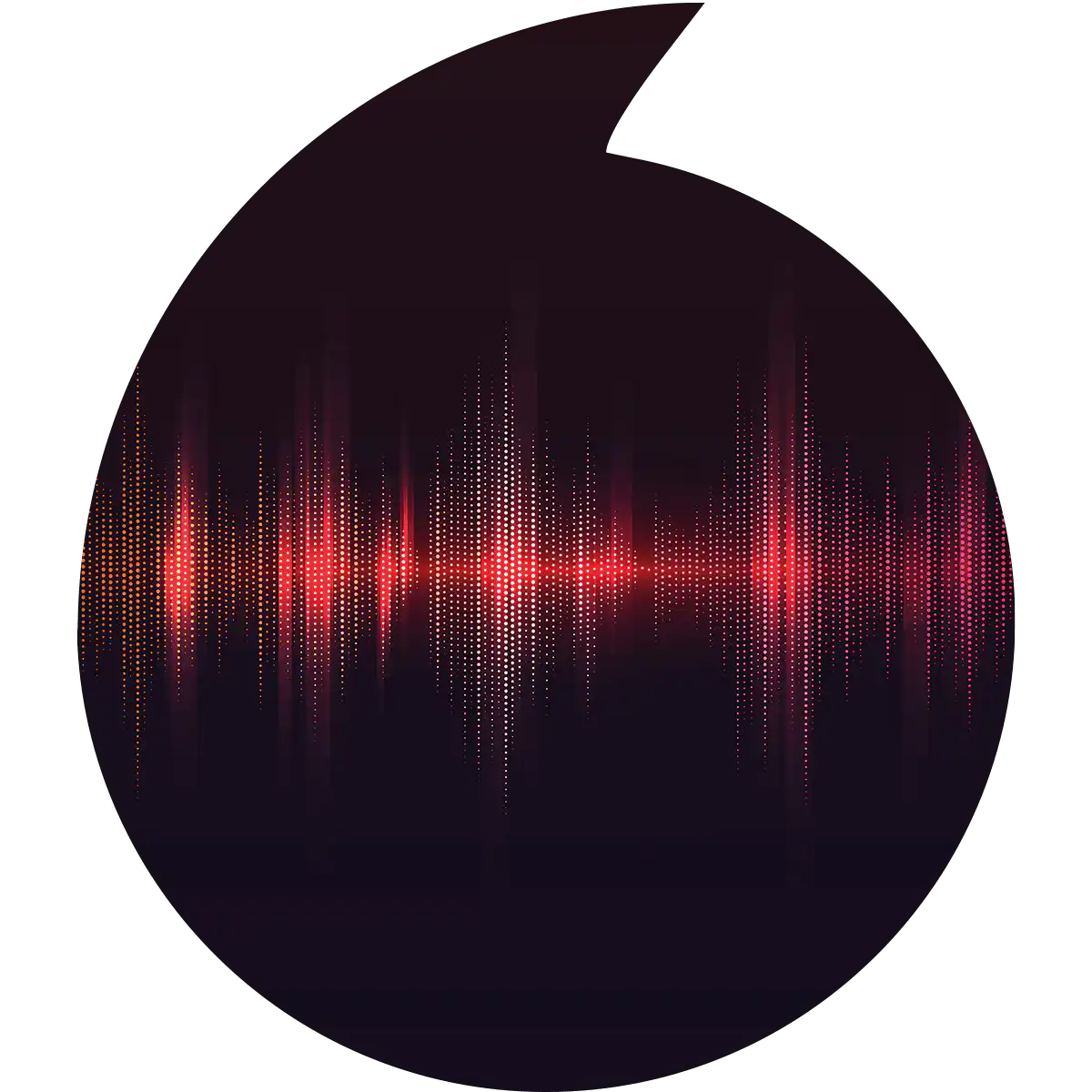 Red sound waves