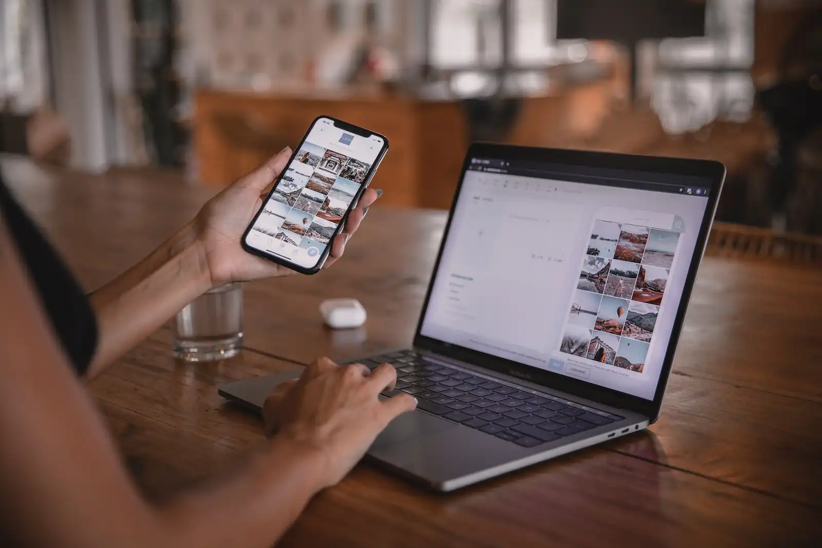 blog content on desktop and mobile